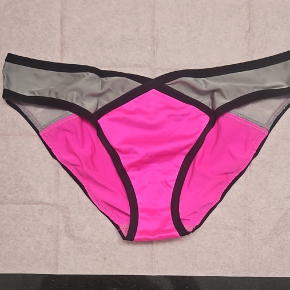 Women's Pink and Gray Intimate Briefs - Picture 1 of 3